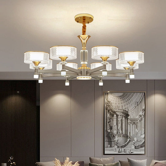 Modern Remote Dimmable Led Chandelier Lighting Living Room Decor Chandeliers Lamp Bedroom Hanging