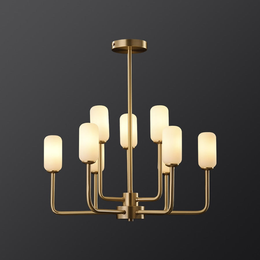 Industrial Elegance Copper Chandelier For Modern Living Spaces Ceiling Light