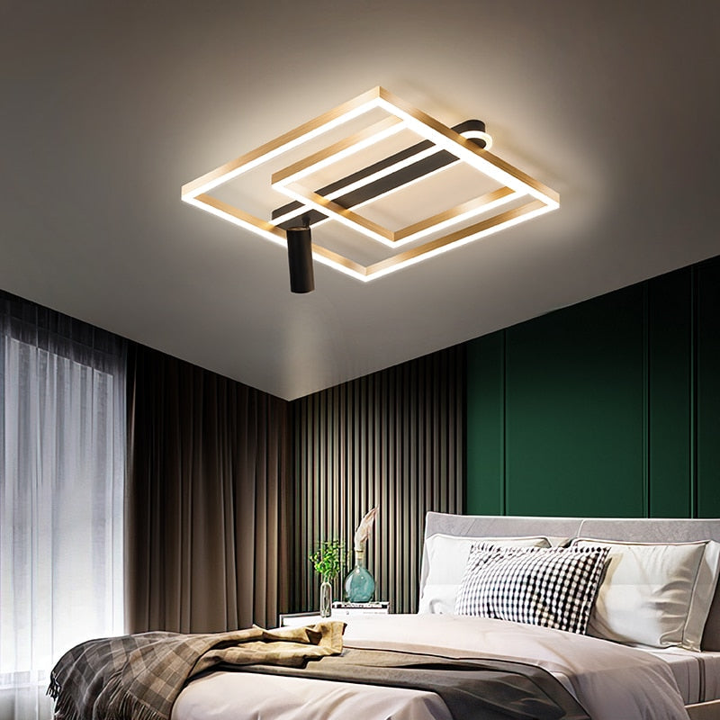 Nordic Bedroom Ceiling Lamp Modern Minimalist Style With Spotlight Led Master Study Light