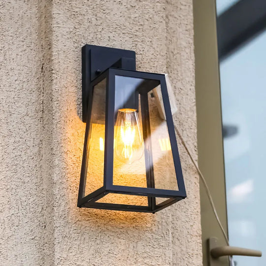 Vintage Industrial Iron Wall Lamp - Waterproof & Rustproof Modern Style Outdoor Light