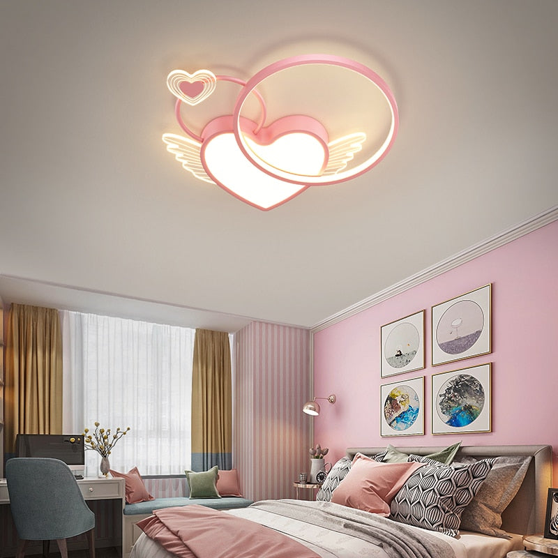 Heart Shape Fixture Creative Led Bedroom Light Ceiling