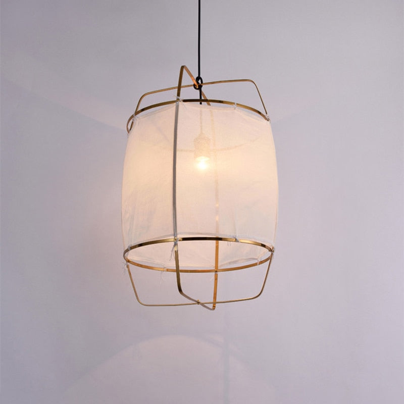 Nordic Design White Linen Cotton Diy Pendant Lights Fabric Lampshade Led Hanging Lamps For Finning