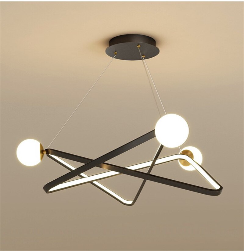 Nordic Led Chandellier Indoor Lighting Fixtures Modern For Living Room Dining Ktichen Hanging Lamp