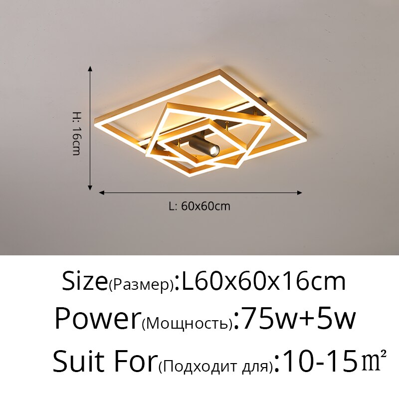 Golden Ultra-Thin Living Room Headlights New Ceiling Lamp Creative With Spotlights Modern Minimalist