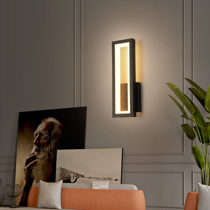 Led Wall Lamps For Bedroom Bedside Living Room Indoor Lighting Sconce Black White Gold Lamp Aisle