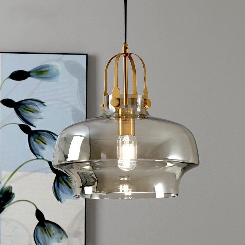 Nordic Glass Pendant Lights - Stylish Postmodern Hang Lamp For Dining Room Bedroom And Bar Decor