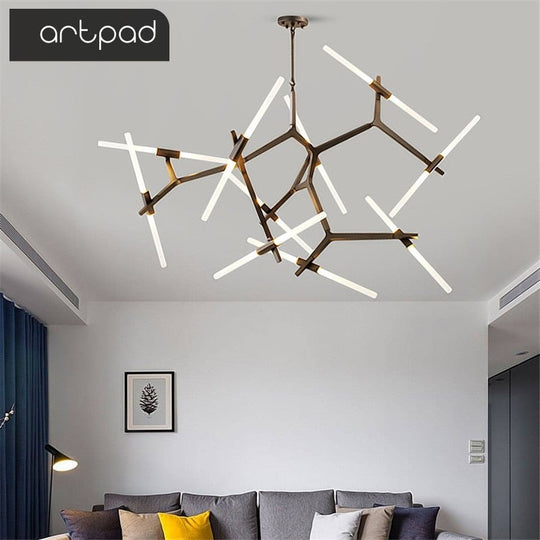 Modern Pendant Lights Design For Dining Room Kitchen Island Chandeliers Living Led Suspension