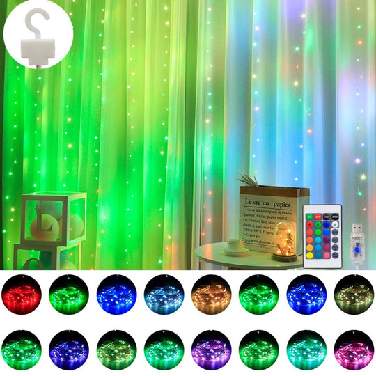 3M Color - Changing Curtain Lights: Versatile Led Decor For Gazebos And Holidays Curtain Lights