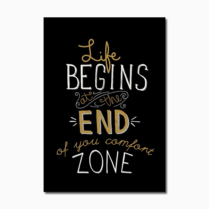 Motivated Quotes Canvas Poster Golden Black Wall Art Painting Nordic Posters And Prints Pictures