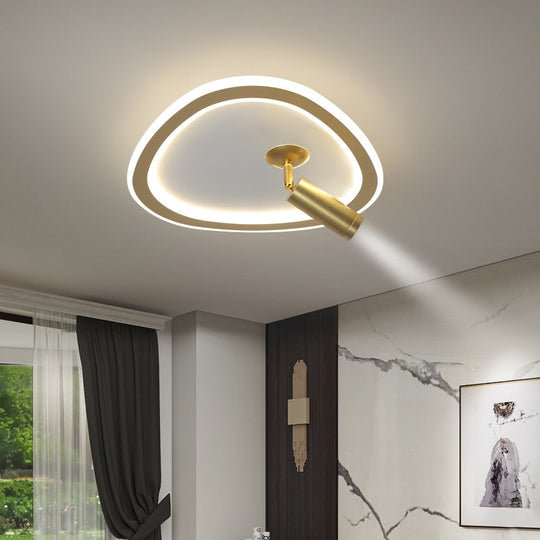 Modern Led Chandelier Lights Simple Lighting For Living Bedroom Study Room Gold Black Indoor Lamps