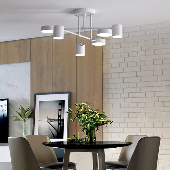 Nordic Ceiling Light Multiple Lamp Base Led Black/White/Gold For Living Room/Dining Room/Bedroom