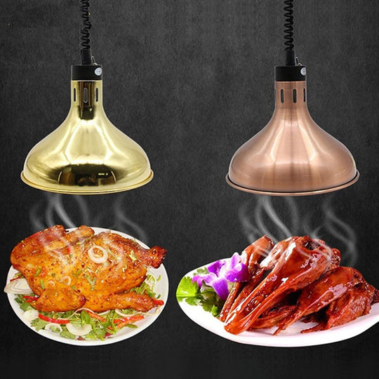 Food Warmer Pendant Light Hanging Lamp For Ceiling Restaurant Table Kitchens 250W Electric Heating