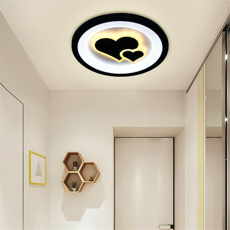 Led Ceiling Lights Nordic Circle Love Heart Kitchen Aisle Hallway Lamp Corridor Entrance Balcony