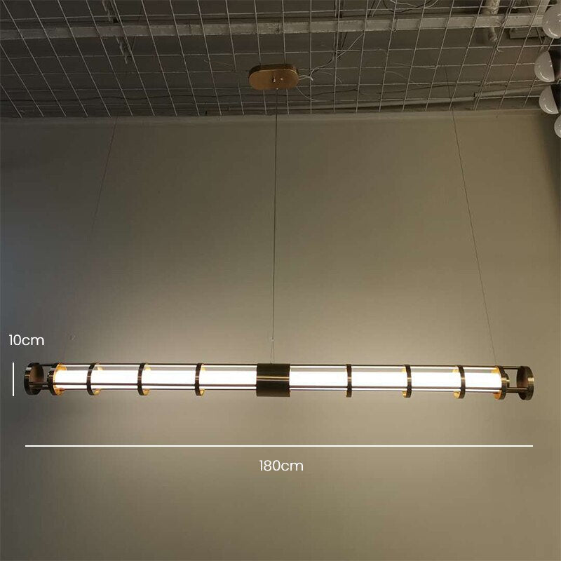 Modern Led Pendant Light For Dinning Room Retro Loft Long Type Lights Creative Suspened Hanging