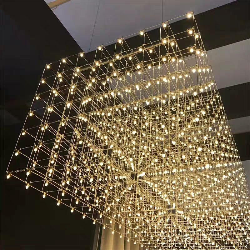 Nordic Golden Luxury Chandelier - Large Lighting Fixture For Hotels Supermarkets And Restaurants