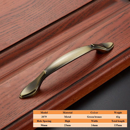 Vintage Zinc Alloy Handles For European - Style Furniture Doors And Drawers 2079 - 96Mm Door Handle