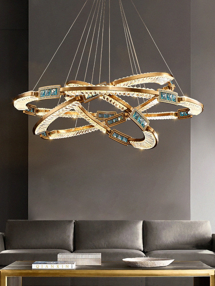 Brilliance Elysian: New K9 Crystal Led Chandelier - Nordic Modern Ceiling Fixture Suitable For