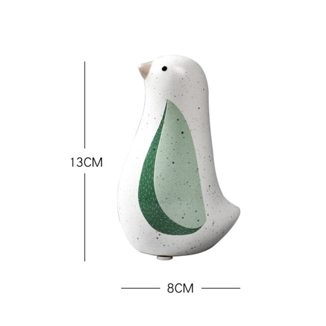 Nordic Love Bird Figurines - Modern Ceramic Statues For Living Room Home Decoration Style 5 Decor