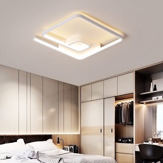 Modern Led Chandeliers Lamp For Bedroom Interior Dining Study Living Room Kitchen Simple Lustre