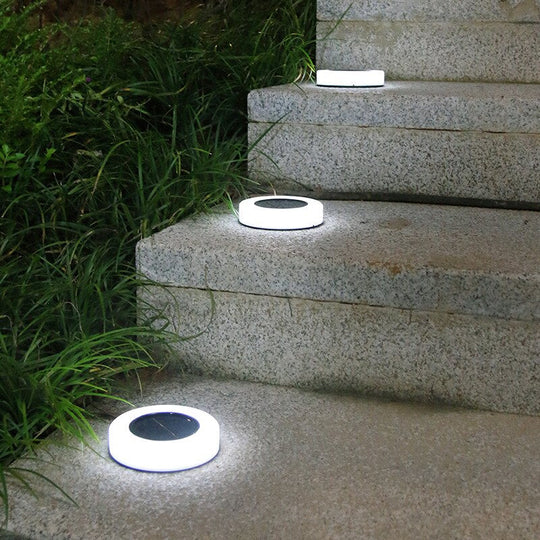 8 Led Solar Lawn Yard Led Night Light Power Buried Lights Garden Outdoor Pathway Floor Under Ground