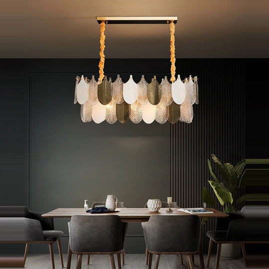 Fisher - Postmodern Led Stainless Steel Art Deco Designer Chandelier Versatile Lighting For Dining