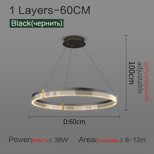 Living Room Chandelier Simple Modern Led Lighting Creative Nordic Luxury Restaurant Bedroom Lamp