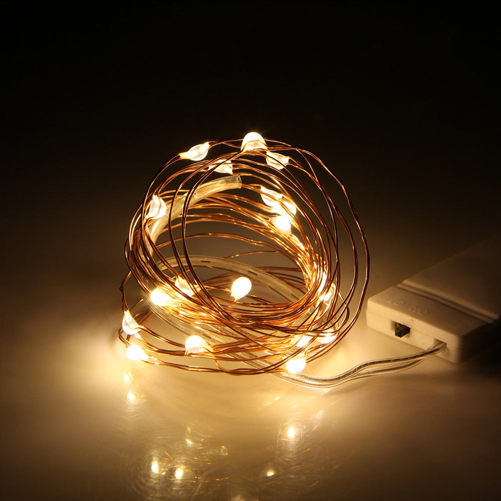 Battery Powered 1M / 2M/3M Diy Led String Light Mini Fairy Lights For Gazebo And Outdoor Use Warm