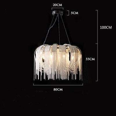 Postmodern Light Luxury Restaurant Chandelier Creative Designer Personality Study Apartment Clothing