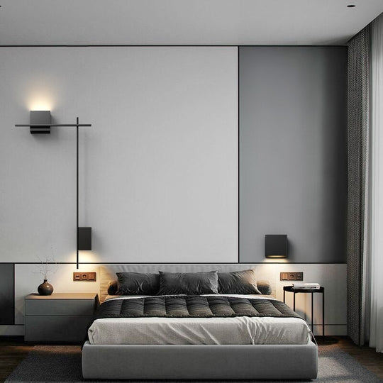 Minimalist Strip Combination Wall Lamp Living Room Sofa Background Stair Aisle Nordic Designer