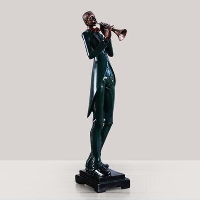 Resin Musician Band Statues: Artistic Home And Cafe Decor For Music Enthusiasts E Decor