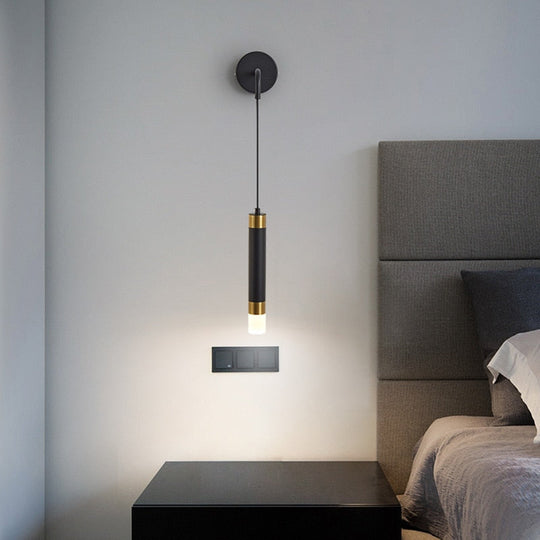 Minimalist Creative Luxury Bedroom Bedside Wall Lamp With Spotlight Wall Lamp