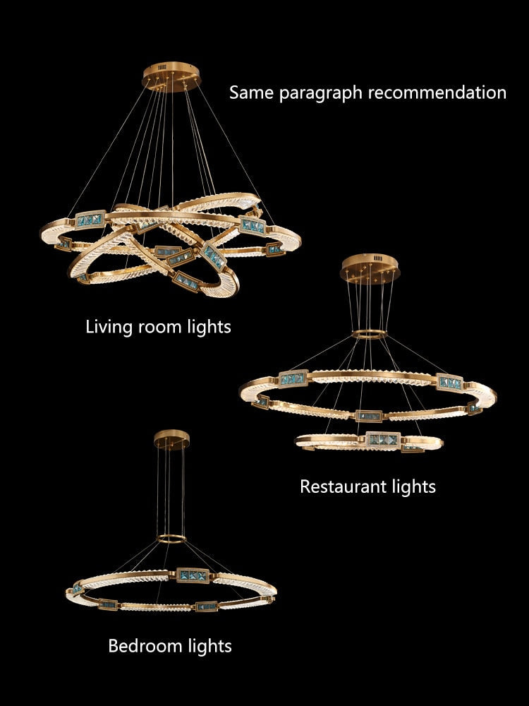 Brilliance Elysian: New K9 Crystal Led Chandelier - Nordic Modern Ceiling Fixture Suitable For