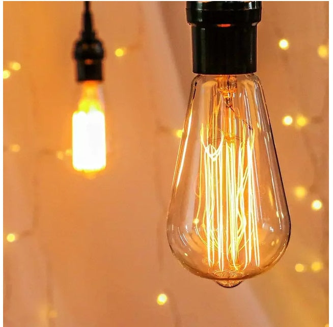 Edison Bulb E27 40W 60W 80W C35 St64 T45 Bt53 A60 G80 G95 G125 Filament Incandescent Light Ampoule