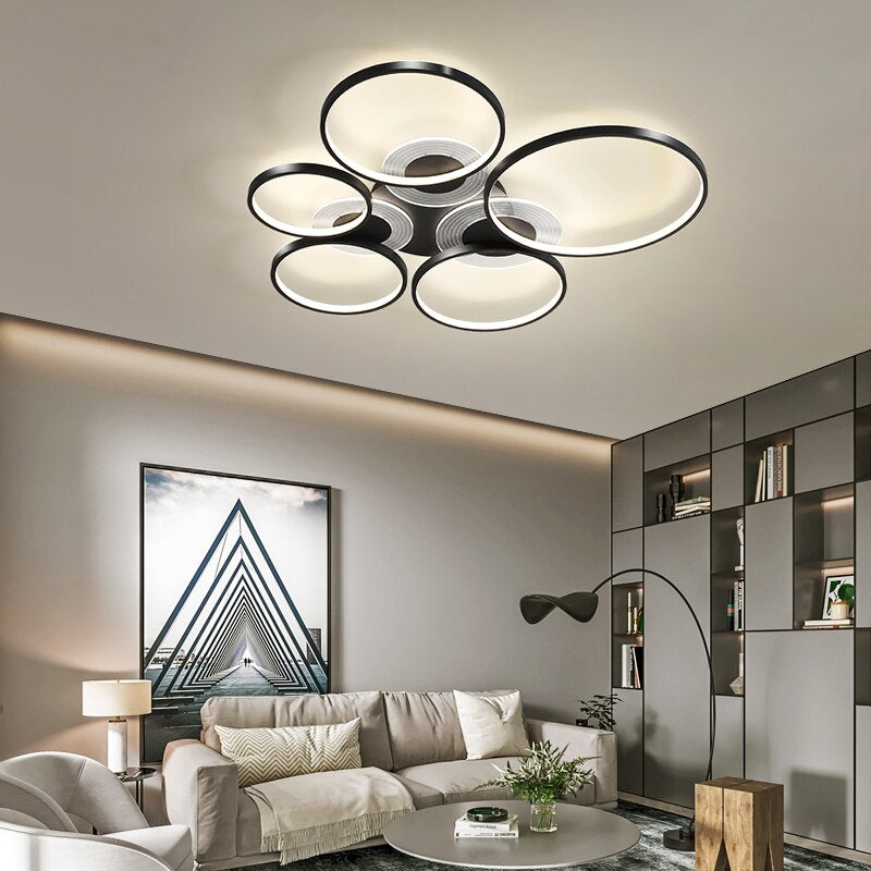 New Style Living Room Chandeliers Simple Modern Atmosphere Led Ceiling Lamps Nordic Bedroom