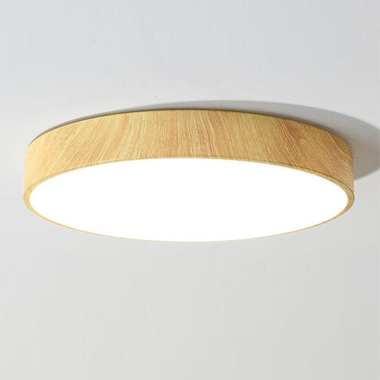 Ultra - Thin Wood Grain Led Ceiling Light Modern Lamp Living Room Lighting Fixture Bedroom Kitchen