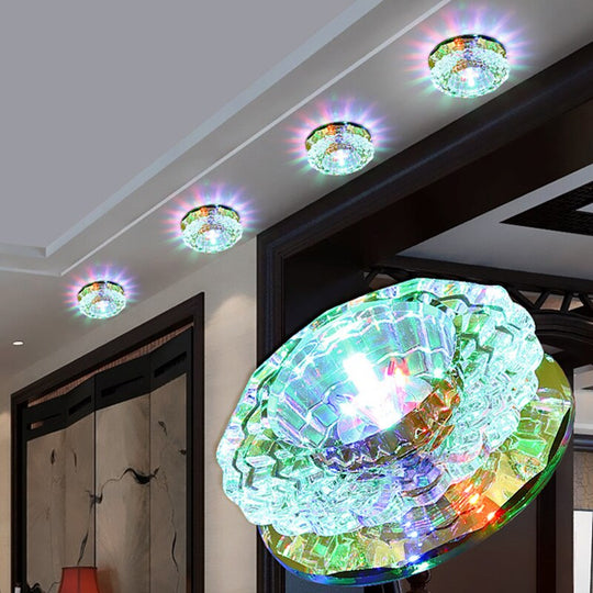 Crystal Ceiling Light 3W Hall Lighting Ac90 - 260V Porch Lamp Led Pumpkin Aisle Corridor