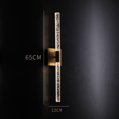 Post - Modern Crystal Led Wall Light Gold/Black Sconce Lamp Luminaire For Bedroom Living Room Stair