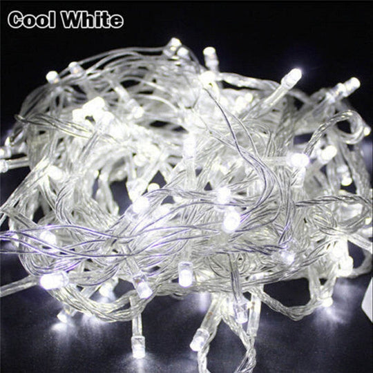 Versatile Led Garland: Waterproof Fairy Lights For Gazebo And Outdoor Celebrations White / 10M