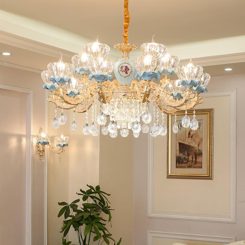 Luxury Ceramic Chandelier Atmosphere Living Room Hanging Hall Light Bedroom Restaurant Contemporary