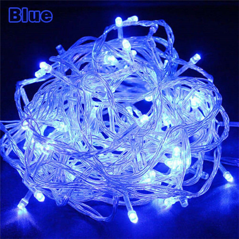 Versatile Led Garland: Waterproof Fairy Lights For Gazebo And Outdoor Celebrations Blue / 10M