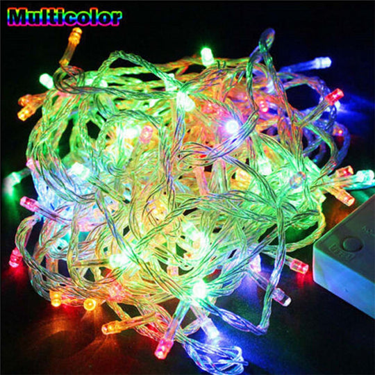 Versatile Led Garland: Waterproof Fairy Lights For Gazebo And Outdoor Celebrations Multicolor / 10M