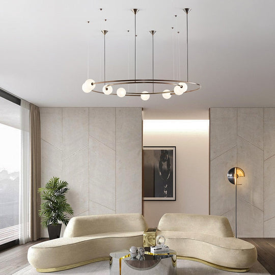 Modern Ball Pendant Chandelier - Stylish Lighting For Living Room Dining And Study Light