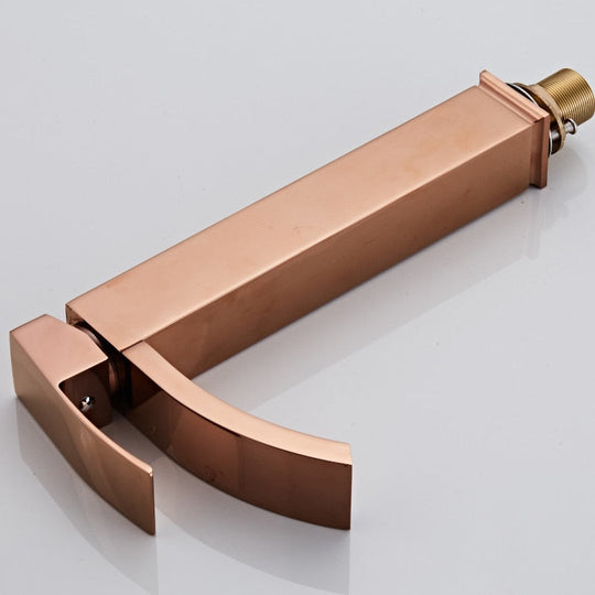 Basin Faucet Brass Bathroom Single Handle Torneiras Para Pia De Banheiro Rose Gold Sink Wash