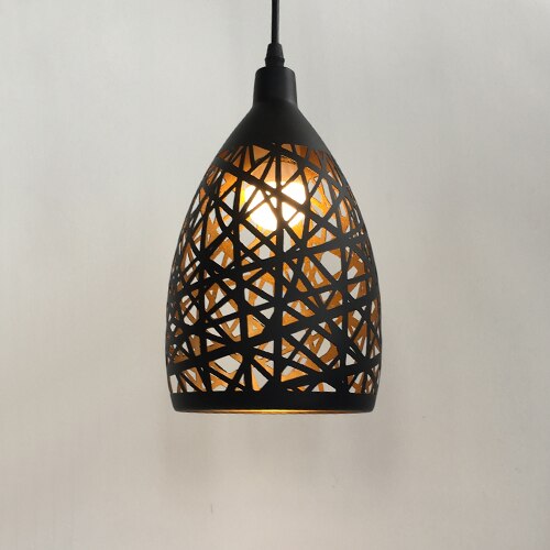 Ac85 - 265V 12W Led Pendant Light Iron Hollow Metal Cage Lamp Living Room Restaurant Shop Bar