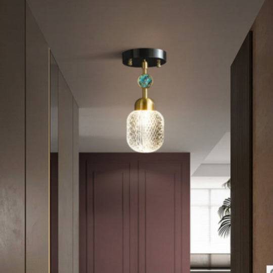 Light Luxury Bedroom Bedside Small Chandelier Aisle Ceiling Lamps Modern Minimalist Dining Room