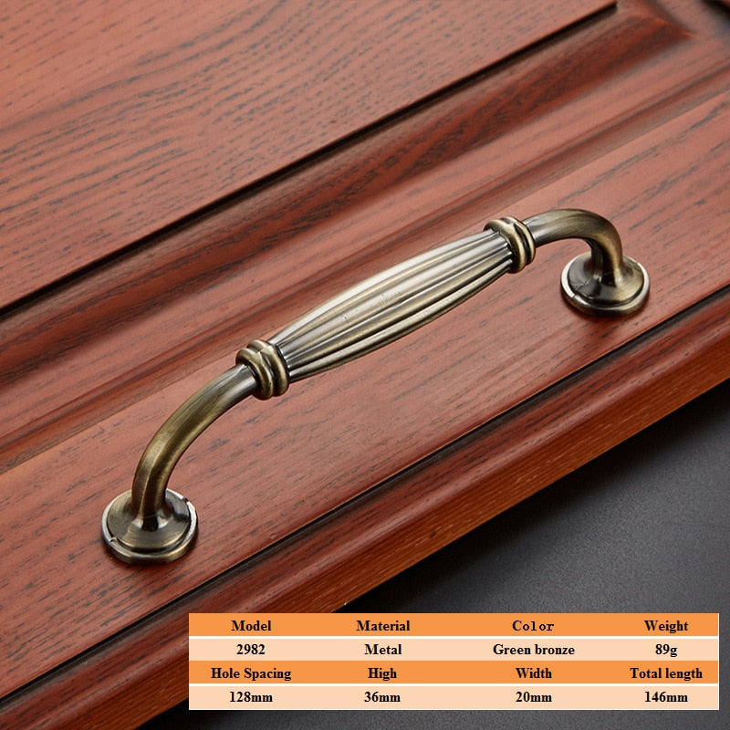 Vintage Zinc Alloy Handles For European - Style Furniture Doors And Drawers 2982 - 128Mm Door Handle