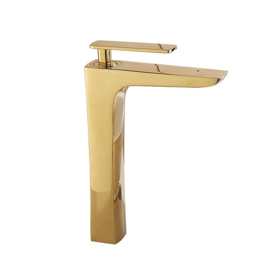 Brass Single Lever Hot And Cold Chrome/Gold Tall Bathroom Basin Faucet Sink Tall Sink Faucet