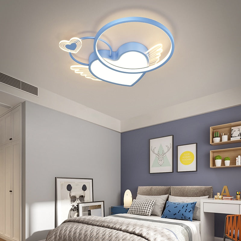 Heart Shape Fixture Creative Led Bedroom Light Ceiling