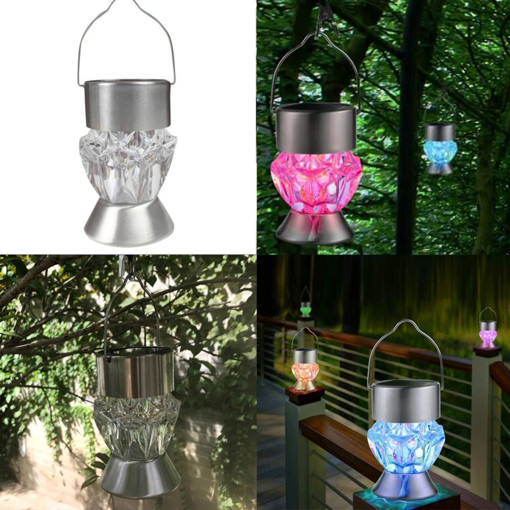 Rotatable Solar Led Diamond Lamp: Vibrant Lighting For Gazebos And Gardens Lights
