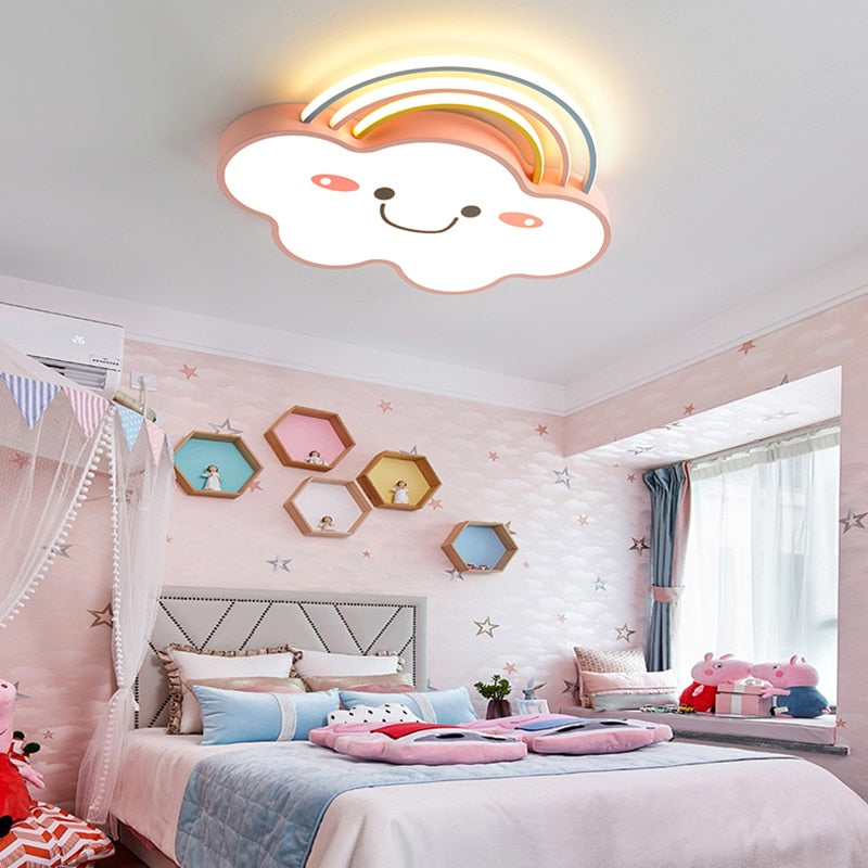 Nordic Kindergarten Children’s Room Kids Bedroom Decor Led Lamp Lights For Dimmable Ceiling Light